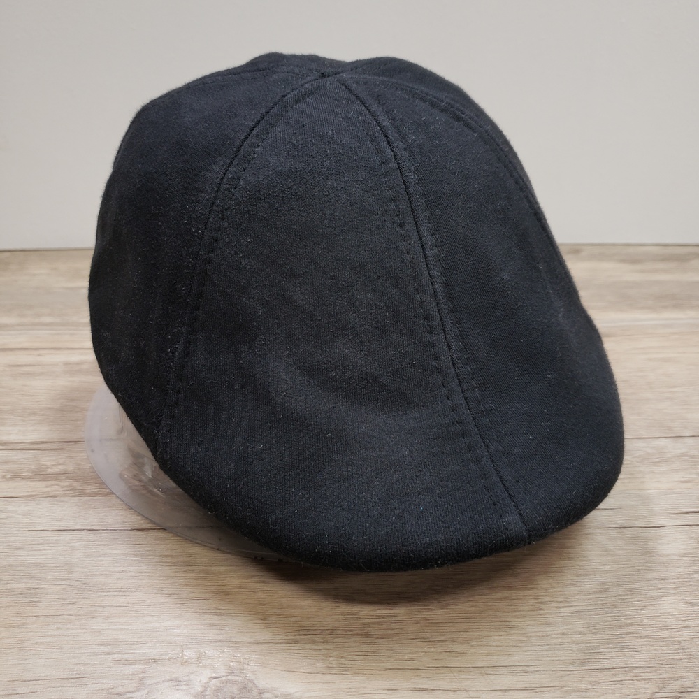 Boston Scally Hat Cap Fitted Mens S Black Cotton Lined Newsboy Flat Cap Clover